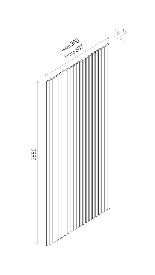 Panel Linerio XS-Line Micro Mocca