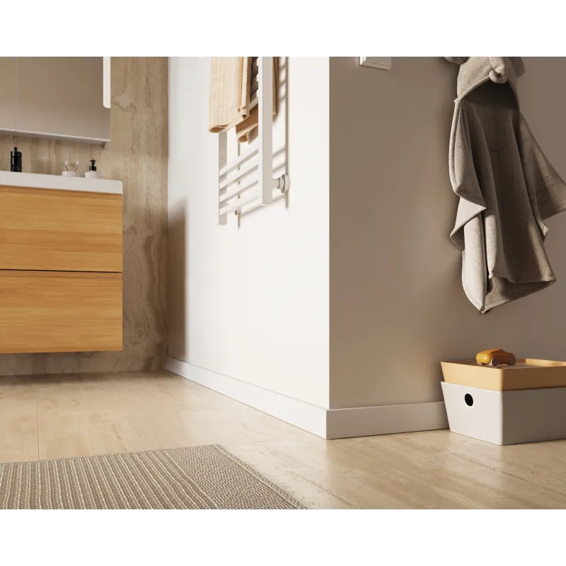 Listwa przypodłogowa SEMPLA 80 Biała 701