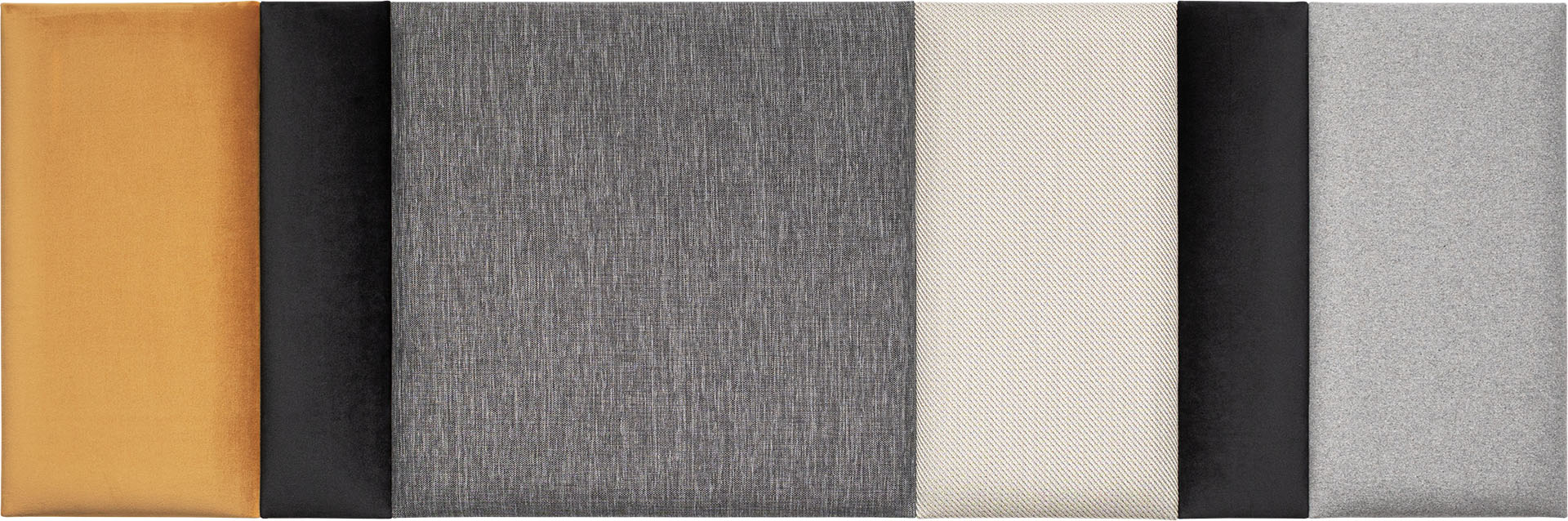 Set paneli tapicerowanych Regular duży Soform szaro-musztardowy